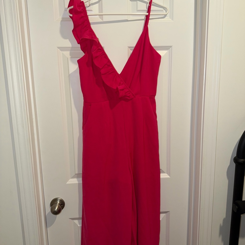 Main Strip Fuchsia Jumpsuit